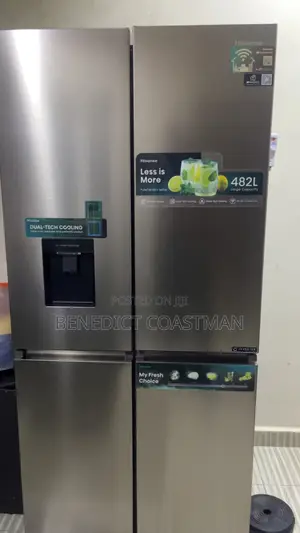 Amfani da Hisense 482L 4-Kofa Inverter Refrigerator tare da Dispenser