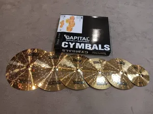 Silver Tone Audio Cymbals Set - Sabon Kaya