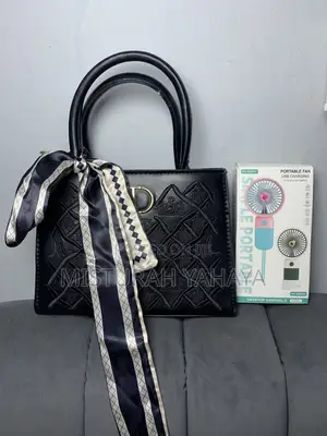 Portable Handbag with Mini Rechargeable Fan