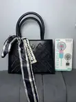 Portable Handbag with Mini Rechargeable Fan - 1