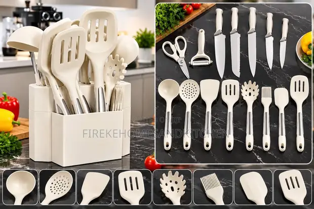 Premium Silicone Kitchen Utensil Set - Baki - 1