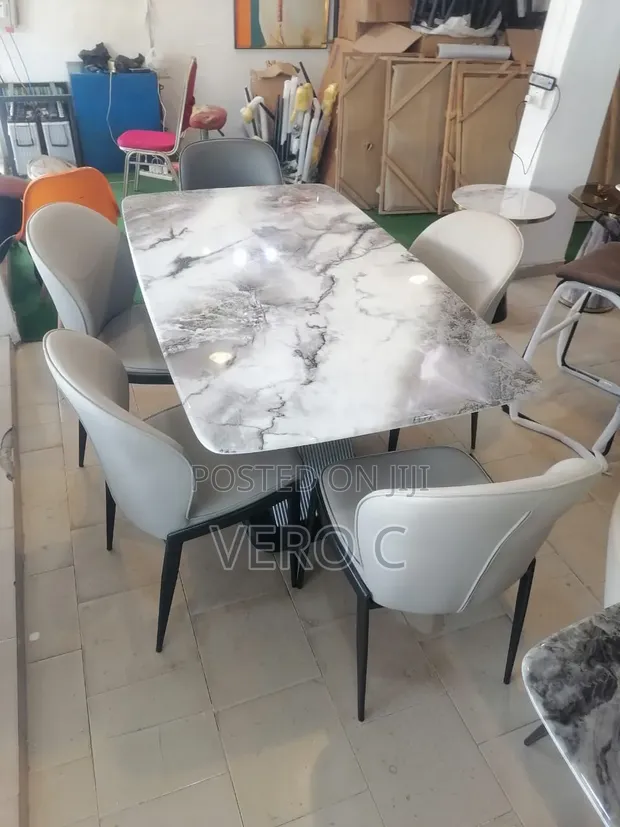 Quality Marble Top Dining Set (6 Seater) - 1