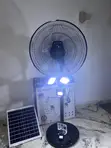 18-inch Solar Rechargeable Fan with Remote - 2