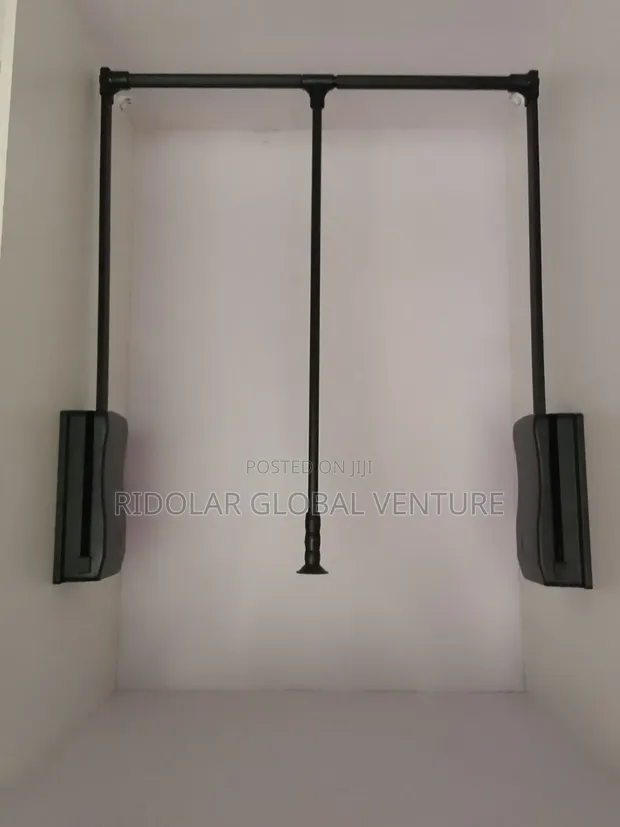Built-in Pull Down Wardrobe Hanger Storage - 1