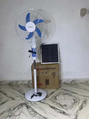 16-inch Fan Mai Amfani Da Hasken Rana Mai Caji Tare Da Panel