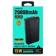 Linkco 20000mAh Power Bank - 15W Saurin Caji, Type-C - 2