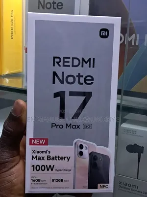 Sabon Xiaomi Redmi Note 17 Pro Max 512GB Baki