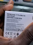 Sabon Xiaomi Redmi Note 17 Pro Max 512GB Baki - 3