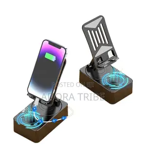 2-in-1 Bluetooth Speaker Phone Stand with Power Bank