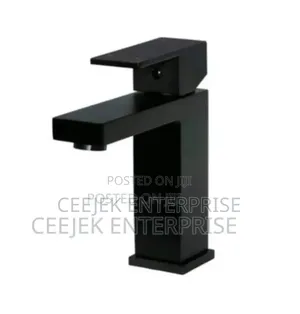 Square Black Basin Mixer Tap - Master Brand