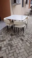 Executive Sintered Stone Dining Set with 4 Chairs - 2