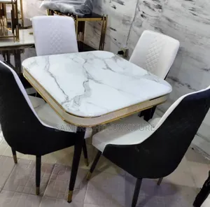 4-Seater Marble Dining Set