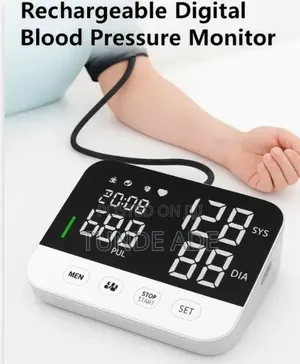 Rechargeable Digital Blood Pressure Monitor Device (Used)