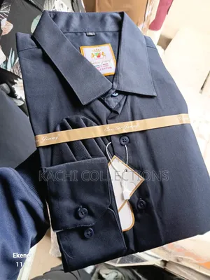 Levi Gardin Navy Blue Casual Shirt
