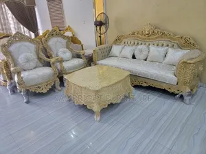 Home Interiors Gold Design 7-Seater Sofa