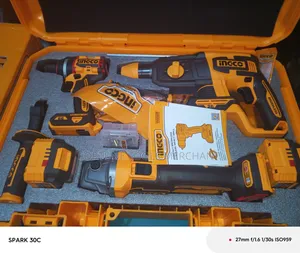 Ingco 3-in-1 Cordless Combo Kit (Drill/Grinder/Hammer Drill)