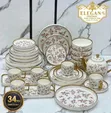 34pcs Ceramic Dinner Set - Sabon Abu - 3