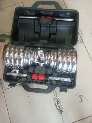 30kg Chrome Dumbbell Set - American Fitness