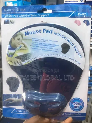 Ergonomic Gel Wrist Support Mouse Pad - Blue
