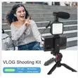 3-in-1 Vlogging Video Making Kit with Mic, Light, Tripod - 2