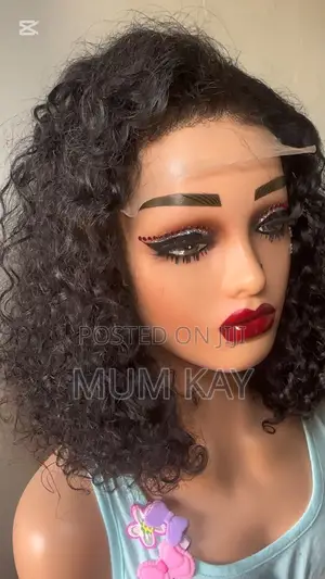 Hair Ville Pixie Curl Wig - 100% Gashin Mutum