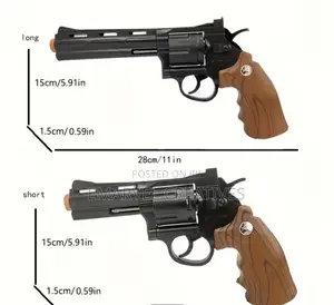 ZP5 Manual Revolver Soft Bullet Toy Gun, 357 Caliber