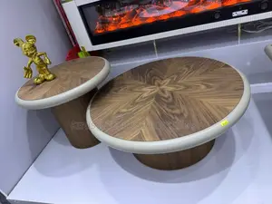 Home Interiors Center Table Mai Rufin Itace da Side Stool
