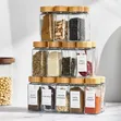 12pcs Spice Glass Container Set with Stickers - 1