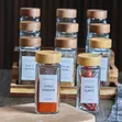 12pcs Spice Glass Container Set with Stickers - 2