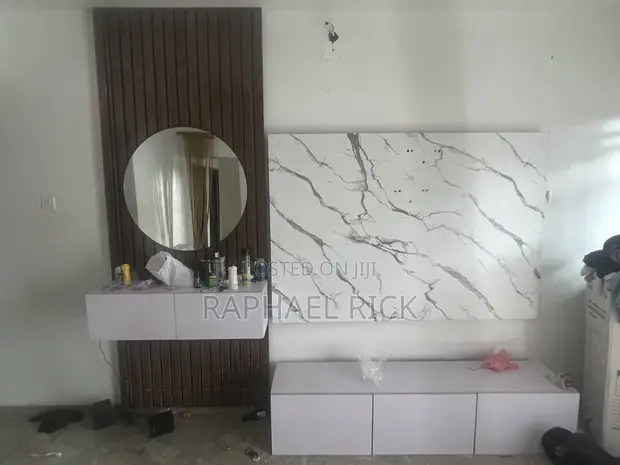 TV Console with Mirror - 1