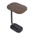 Home Interiors C-Shaped Side Table - Dark Wood Grain - 1