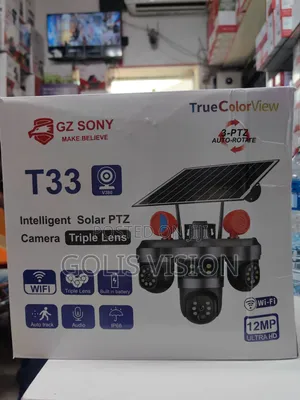 Kyamaran Wuta ta Solar mai Haɗin WiFi (3 Lens PTZ)