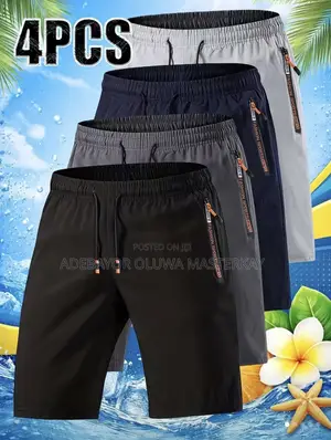 Ash Shorts Na Maza Na Wasanni Na Jogging (XXL, Multi-Color)