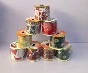 Ribbon na Kirsimeti don kayan ado