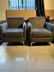 5 Seater Velvet Sofa Set - Gray - 5