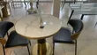 Me and You Dining Set - Gilash Sama, Zinare Accents - 1