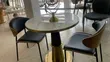 Me and You Dining Set - Gilash Sama, Zinare Accents - 2