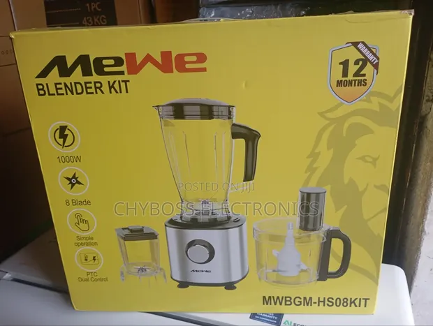 MEWE Electric Blender - 1 Year Warranty - 1