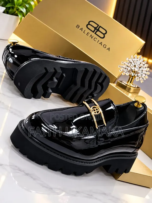Original Balenciaga Loafers - Black Leather - 1