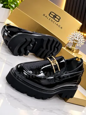 Original Balenciaga Loafers - Black Leather