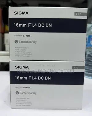 Sigma 16mm F1.4 DC DN for Sony E-Mount