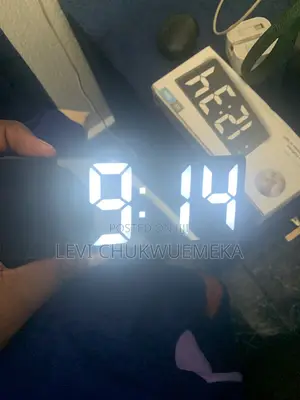 LED Alarm Clock - Black
