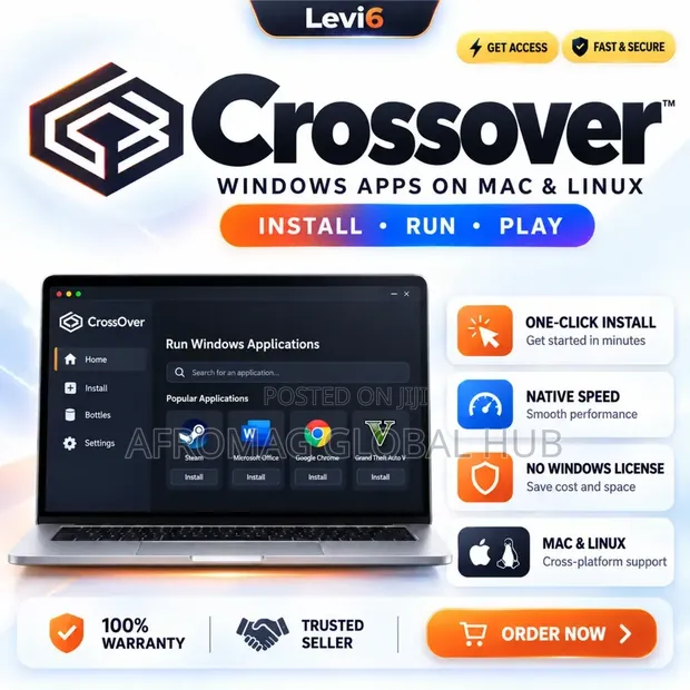 CrossOver MacOS/Linux Activation Key Lifetime - 1