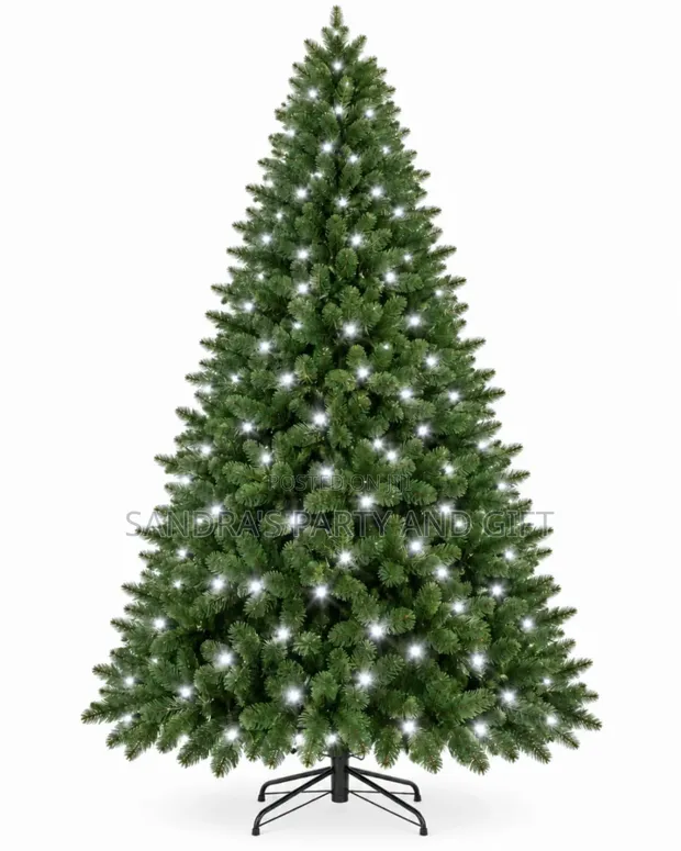 7ft Pre-Lit Christmas Tree - Farin Haske - 1