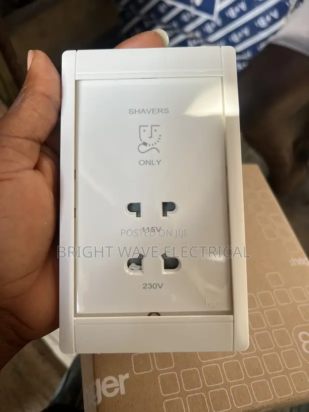 Shaver Socket - Water-Safe Bathroom Outlet - 1