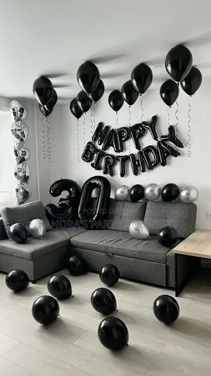 Happy Birthday Foil Balloon Decoration