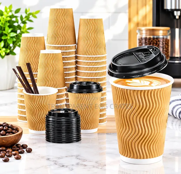 Double Wall Coffee Cups with Lids (12oz & 16oz) - 1