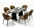 Marble Top Dining Set - Seats 6 - 2