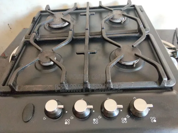 Used 4-Burner Gas Cooker - Black - 1