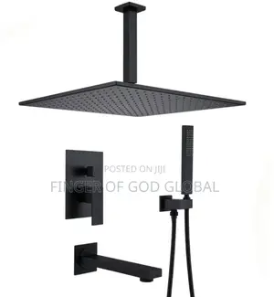 Black Condict Shower Head Mai Ruwan Sama